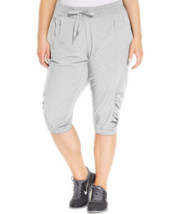 Calvin Klein Womens Cropped Active Pants Color Pale Grey Size X-Small - £74.85 GBP