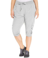 Calvin Klein Womens Cropped Active Pants Color Pale Grey Size X-Small - £74.70 GBP