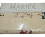 Atelier Martex SEVRES Pattern Luxury Percale Floral FULL Flat Sheet NEW - $29.65