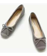 C. Paravano women&#39;s Elena Grey Square Cap-Toe Ballet Flats EU42 size US ... - $374.48 MXN