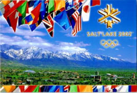 Postcard Utah Flag Participating Countries 19th Winter Olympics 6 x 4 Inches - £3.95 GBP