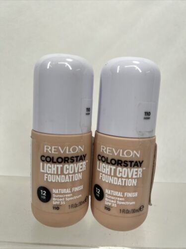 Primary image for (2) Revlon 110 Ivory ColorStay Light Cover Liquid Foundation 1oz