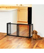 Richell Small Freestanding Metal Mesh Pet Gate in Black - $620.71