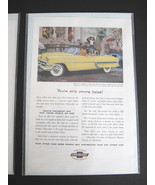 Vintage Chevrolet Bel-Air Sport Coupe Color Advertisement - 1950&#39;s Chevr... - $226.56 MXN