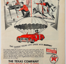 1949 Texaco Oil Marfak Lubrication Advertisement Parachute Transportatio... - $24.99