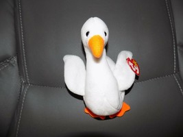 Ty Gracie the Swan Beanie Baby P.V.C. PELLETS NEW - £22.93 GBP