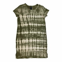 Gap Women&#39;s Knee Length Relaxed Fit Lightweight T-Shirt Dress (Olive Str... - $18.30