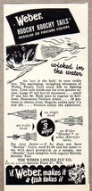 1951 Print Ad Weber Hoochy Koochy Tails Fishing Lures Stevens Point,WI - $9.25