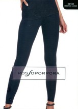 Leggings Pantalones Mallas a Tobillo Mujer Algodón ROSSO PORPORA ED102 - $11.53