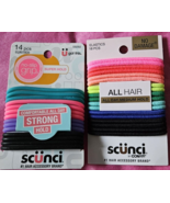 Scunci Lot of three All Day Elastics; Total of 60 assorted colors - $19.68 CAD