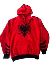 New Albanian Eagle Coat of arms Red Hoodie Universal Hoodie - £25.71 GBP