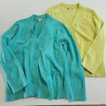 Pendleton - Lot of 2 - 100% Cotton Button Front Cardigan Sweater XL Petite - £25.87 GBP
