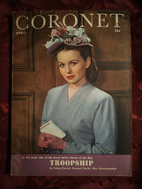 CORONET April 1945 Apr 45 Jeanne Crain Jennifer Jones Robert Louis Stevenson - £6.89 GBP