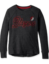 NBA Portland Trail Blazers Womens Off Season Pull Over Charcoal Grey GIII 4 Her - $14.37