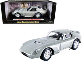 1965 Shelby Cobra Daytona Coupe Silver Metallic 1/18 Diecast Model Car by Shelby - £80.85 GBP