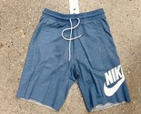 NWT Nike 836277-407 Men&#39;s Sportswear Shorts Cotton Loose Fit Blue White ... - $39.95