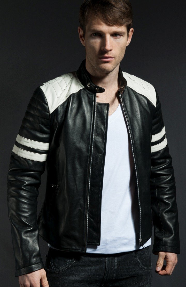 Brad Pitt Fight Club Tyler Durden Mayhem Black Leather Jacket