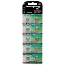 Dantona VAL-AG3-10 ValuePaq Energy AG3 Alkaline Button Cell Batteries, 10 Pack - £20.14 GBP