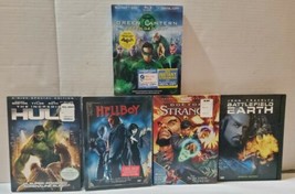 Action Super Hero Sci Fi 5 Lot DVD Collection Blu-Ray Hulk Green Lantern  - £21.90 GBP