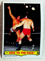 1985 Topps WWF Kick To The Face! Wrestling Card #45 - Near Mint - £8.89 GBP