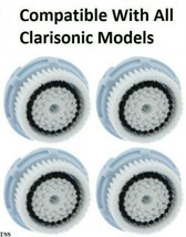 4-PK DELICATE Facial Brush Head Replacements Mia Aria Smart Fits All Clarisonic - £12.63 GBP