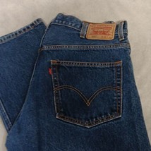 Levi&#39;s 505 Blue Jeans 38x29 Dark Wash Straight Leg - $32.95