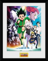 Abystyle Hunter X Hunter Running Framed Poster 12&quot; X 16&quot; Featuring Gon, ... - £35.34 GBP