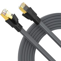 Cat 8 Ethernet Cable 15Ft, 26Awg Heavy Duty Lan Network Patch Cord, Braided Nylo - £16.41 GBP
