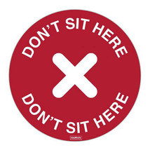 Durus Adhesive Decal (200mm) - Don&#39;t Sit Here - £19.29 GBP