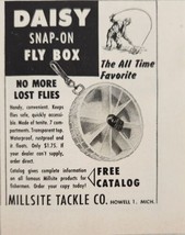 1961 Print Ad Daisy Fly Fishing Box Millsite Tackle Howell,Michigan - £6.28 GBP
