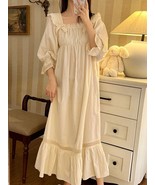 Vintage Victorian Nightgown, Soft Cotton White Vintage Nightgown, Beauti... - $68.80