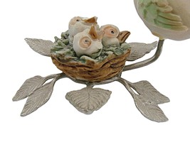 Capodimonte Momma Baby Birds on Branch Made in ITALY Artistic Castings Vtg Flaw - £13.62 GBP