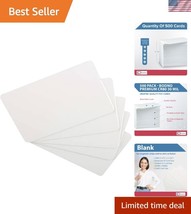 CR80 30 Mil White PVC Cards - 500 Pack for Professional ID Printing - $67.49
