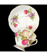 1950s Queen Anne Dundee Thistle Bone China Cup and Saucer - $547.56 MXN