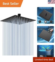 Air-In Technology 10&quot; Rain Shower Head – Modern Matte Black Stainless Steel - $784.64 MXN