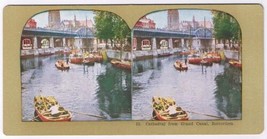 Stereo View Card Stereograph Cathedral From Grand Canal Rotterdam Holland - £3.86 GBP