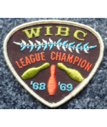 Vintage Bowling Patch - WIBC League Champion &#39;68 - &#39;69 - £27.50 GBP