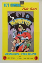 1985 Dave Stevens Mr Monster promo poster, Eclipse Comics promotional,Do... - $47.51