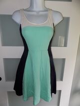 Express Multi-Color Green /Blue Sleeveless Casual Tea Dress Size S Women's - $19.80