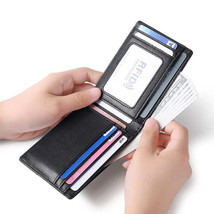 Mens Genuine Leather RFIDBlocking Minimalist Wallet - $27.95