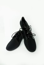 NEW Aida Men&#39;s Standard Smooth Shoes ballroom dancing size 28 black laced - £160.83 GBP