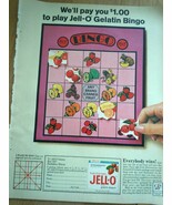 Jell-O Gelatin Bingo Print Magazine Advertisement 1964 - $6.79 CAD