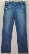 LC Lauren Conrad Jeans Womens Size 6 Blue Denim Pockets Straight Leg Low Rise - £15.98 GBP