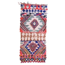 Vintage Colorful Moroccan rug, Handmade berer carpet vintage, Wool berber rug, 7 - £216.53 GBP