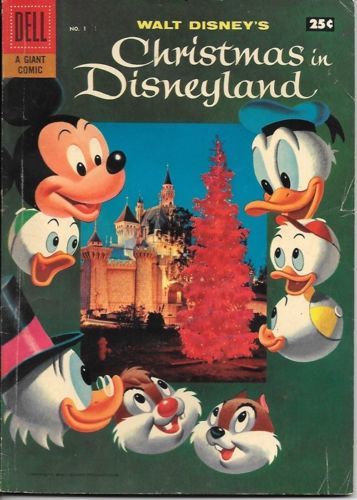 Walt Disneys Christmas in Disneyland Comic Book #1 Barks Dell Comics 1957 FINE - £64.58 GBP