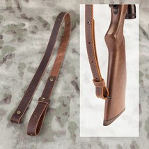 Rifle Shot Sling  Belt Leather Hide Adjustable Bindings  Strap  Accessories - £90.64 GBP