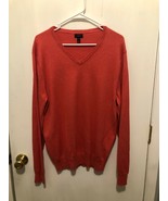 J. Crew Cotton Cashmere Men&#39;s V-Neck Sweater Size Medium Super Soft - $333.13 MXN