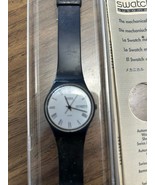 First Generation Swatch Quartz Watch Black Or Dark Blue With Original Case - $1,382.88 MXN