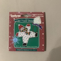 Janlynn #56-151 Star Snowman Counted Cross Stitch Kit Star Friends Ornaments - $3.99
