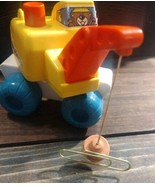 Rare Vintage Tomy Magnetic  Catch ‘n Carry Crane 8360 Yellow W/ Orange &amp;... - $34.60